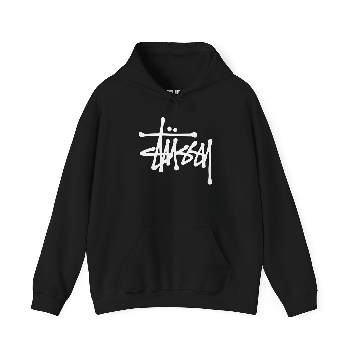 Urban Graffiti Unisex Hoodie - Street Style Sweatshirt with Bold Stussy Design