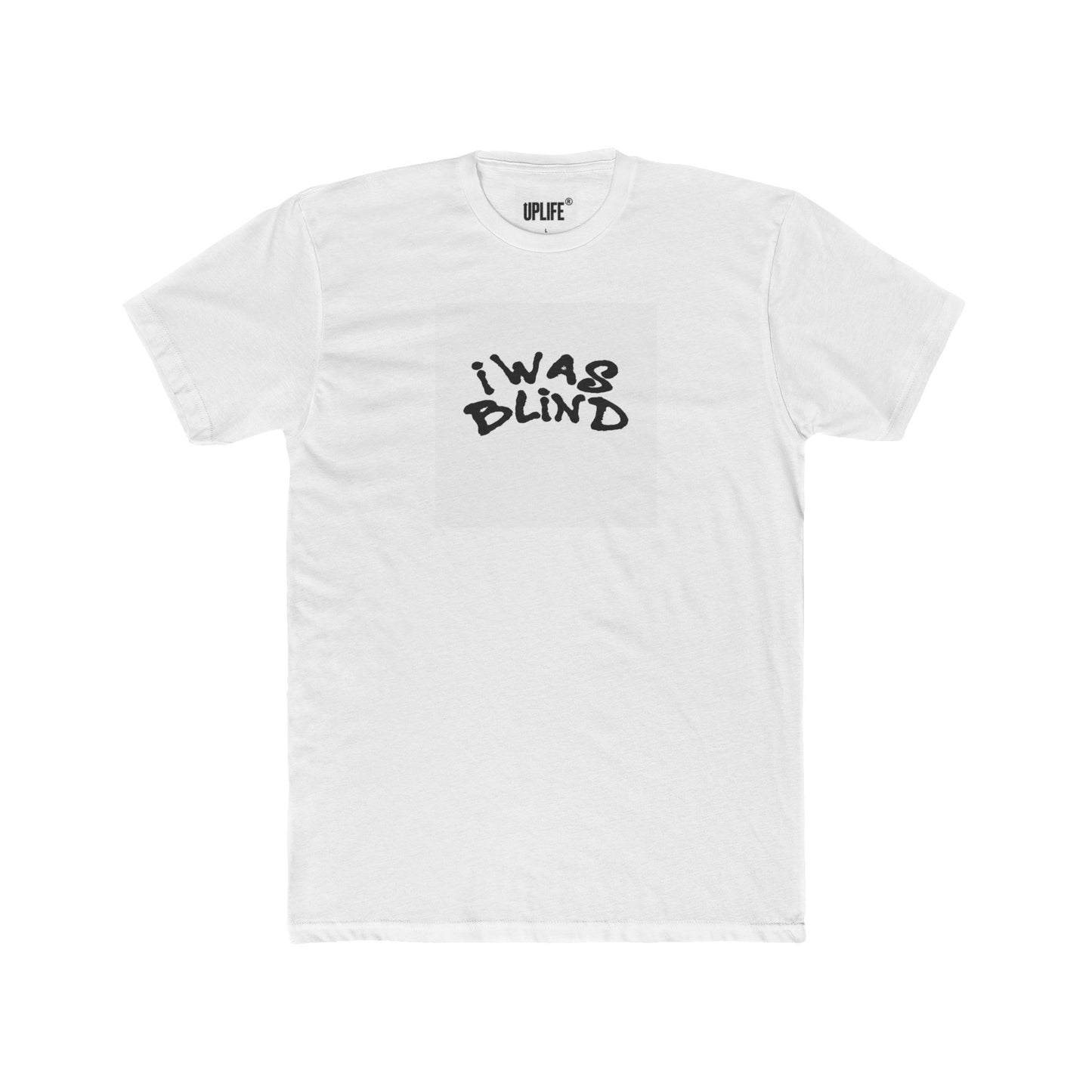 Unisex Cotton Crew Tee - 'I Was Blind' Inspirational Graphic Tee