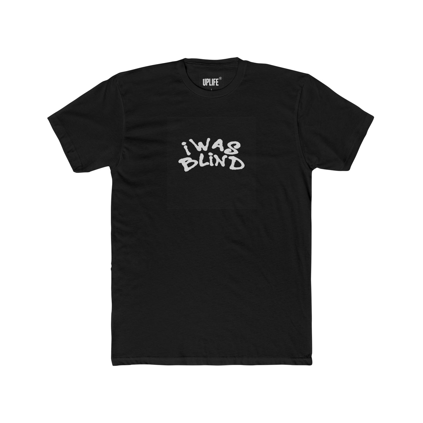 Unisex Cotton Crew Tee - 'I Was Blind' Inspirational Graphic Tee